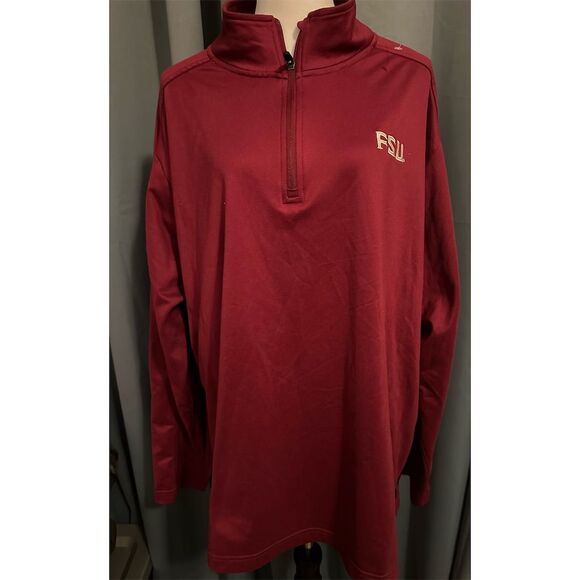 Nike Men's 2XL Red FSU Seminoles Dri-FIT Quarter-Zip Big & Tall Pullover Jacket - Picture 1 of 7